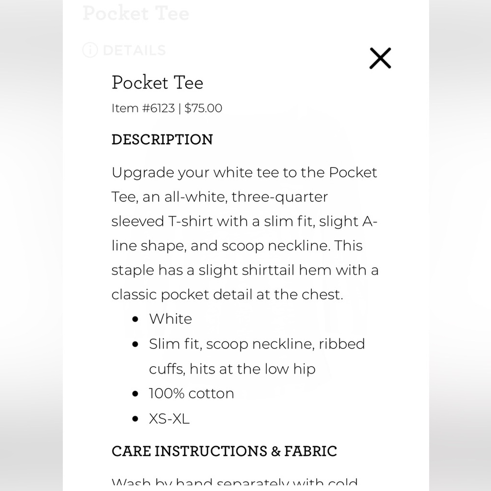 Cabi Pocket Tee - Picture 4 of 8